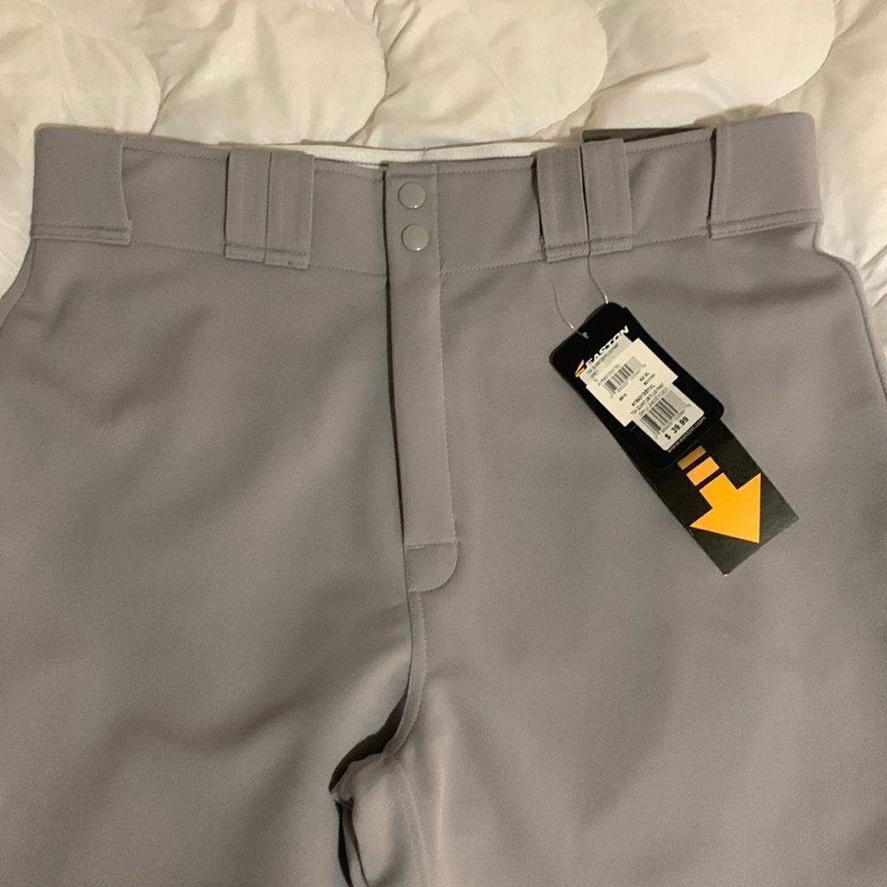 NWT Vintage Easton Grey Slacks. Stretch Size XL Waist 17 Inseam 34 Adjustable